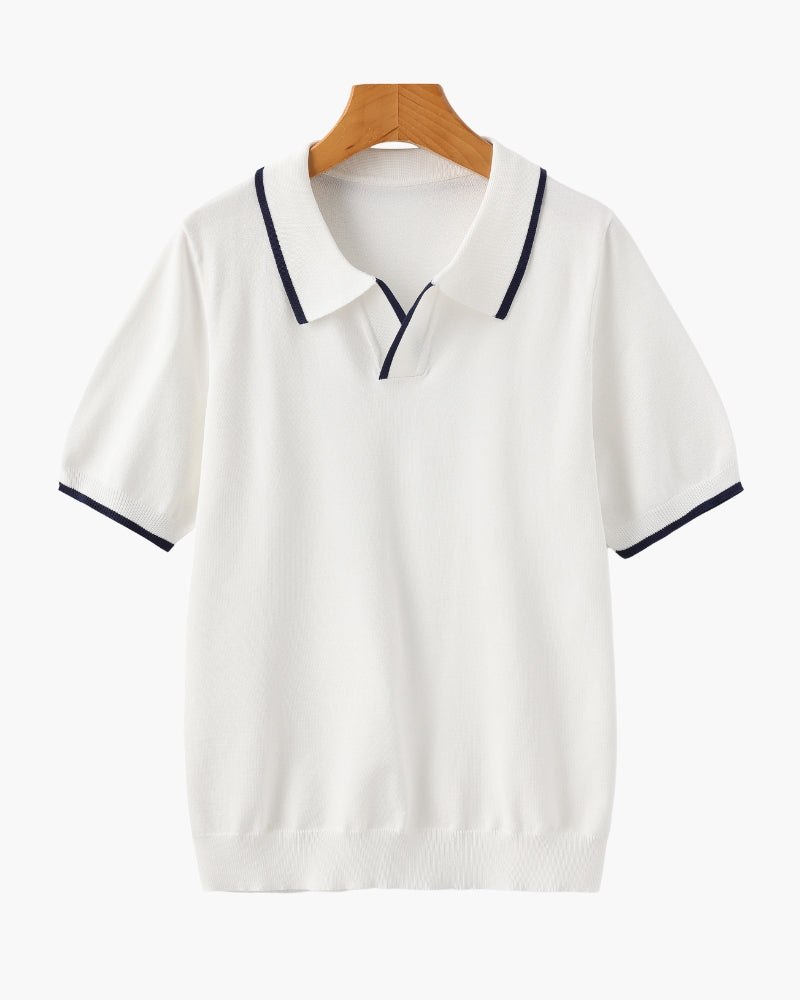 Monaco Edge Polo - White